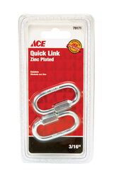 Ace Zinc-Plated Steel Quick Link 660 lb 2 in. L