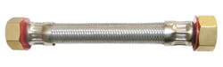 Ace 3/4 in. FIP T X 3/4 in. D FIP 12 in. Stainless Steel Supply Line