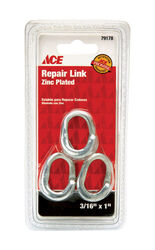 Ace Zinc-Plated Steel Repair Lap Link 240 lb 1 in. L