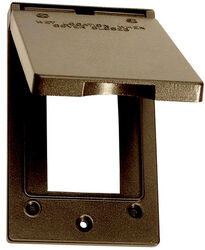 Sigma Electric Rectangle Metal 1 gang Vertical GFCI Cover For Wet Locations