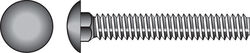 Hillman 1/4 in. P X 2 in. L Hot Dipped Galvanized Steel Carriage Bolt 100 pk