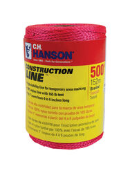 C.H. Hanson Construction Line Pink Braided Chalk Line Refill 500 ft. Pink