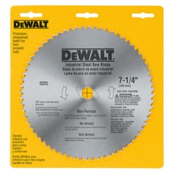 DeWalt 7-1/4 in. D X 5/8 in. S Carbide Tipped Circular Saw Blade 68 teeth 1 pk