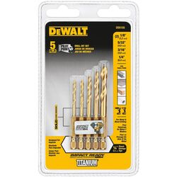 DeWalt Titanium Impact Ready Drill Bit Set 5 pc