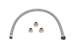 Ace 3/8 in. Compression T X 1/2 in. D FIP 16 in. Braided Stainless Steel Faucet Supply Line