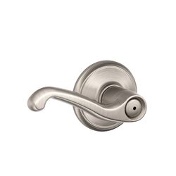 Schlage Flair Satin Nickel Brass Privacy Lever 2 Grade Right or Left Handed