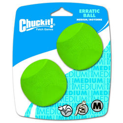 Chuckit! Green Erratic Bounce Rubber Bounce Ball Medium 2