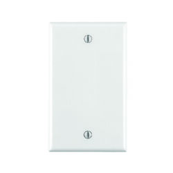 Leviton White 1 gang Nylon Blank Wall Plate 1 pk