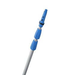 Unger Telescoping 6-16 ft. L X 1 in. D Aluminum Extension Pole Silver/Blue