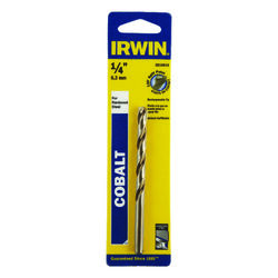 Irwin 1/4 in. S X 4 in. L Cobalt Steel Drill Bit 1 pc