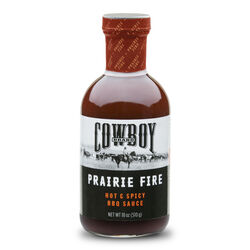 Cowboy Prairie Fire Hot and Spicy BBQ Sauce 18 oz