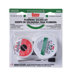 Oatey Safe-Flo 8 oz Lead-Free Plumbing Solder Kit Silver Bearing 50/50 2 pc