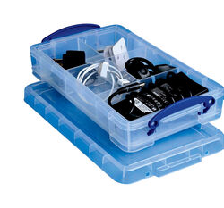 Really Useful Box 2-3/4 in. H X 8 in. W X 13-3/8 in. D Stackable Storage Box