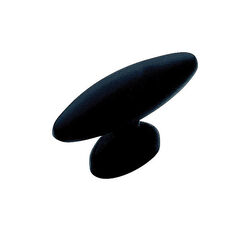 Amerock Allison Oval Cabinet Knob 1-9/16 in. D 15/16 in. Black 1 pk