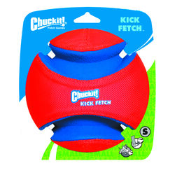 Chuckit! Kick Fetch Multicolored Kick Fetch Rubber Ball Dog Toy Small 1