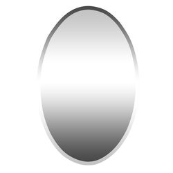 Medicine Cabinet/Mirror Zenith 31 in. H X 21 in. W X 4 in. D Oval