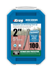 Kreg No. 8 S X 2 in. L Square Flat Head Deck Screws 100 lb 100 pk