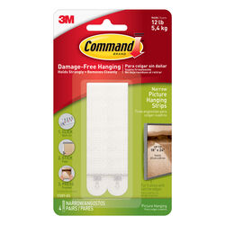 Command White Picture Hanging Strips 8 pk