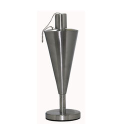 Patio Essentials Silver Steel 10 inch Cone Tabletop Torch 1 pc