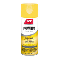 Ace Premium Gloss Sunshine Yellow Enamel Spray Paint 12 oz