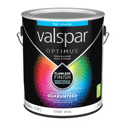 Valspar Optimus Flat Basic White Paint and Primer Interior 1 gal