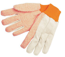 MCR Safety Unisex Dotted Gloves Orange L 1 pair