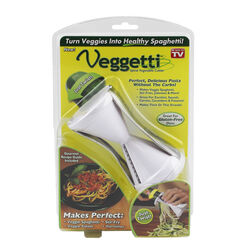 Veggetti As Seen on TV 6-11/16 in. W White Plastic Spiral Vegetable Cutter