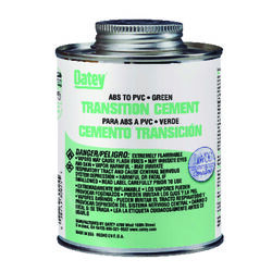 Oatey Green Transition Cement For ABS/PVC 4 oz