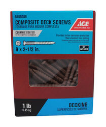 Ace No. 9 S X 2.5 in. L Square Pan Head Composite Deck Screws 1 lb