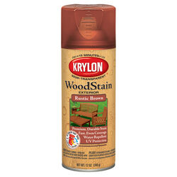 Krylon Semi-Transparent Smooth Rustic Brown Oil-Based Oil-Based Wood Stain 12 oz