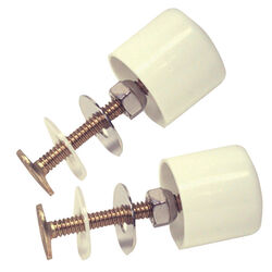 Danco Toilet Bolts and Caps White Brass For
