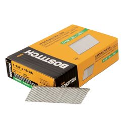 Bostitch 1-1/4 in. 15 Ga. Angled Strip Finish Nails Smooth Shank 3655 pk