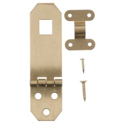 0.8 in. Ace Solid Brass Brass Decorative Hasp 2.8 in.