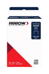 Arrow Fastener #855 1/2 in. W X 5/16 in. L 18 Ga. Wide Crown Standard Staples 1250 pk