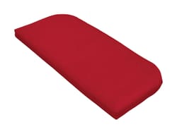 Casual Cushion Red Polyester Seating Cushion 2.5 in. H X 19.5 in. W X 43.5 in. L