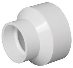 Charlotte Pipe Schedule 40 1-1/2 in. Hub T X 3 in. D Hub PVC Reducing Coupling