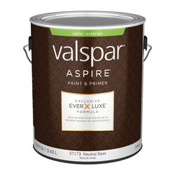 Valspar Aspire Satin Tintable Neutral Base Paint and Primer Exterior 1 gal