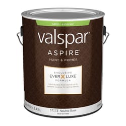 Valspar Aspire Satin Tintable Neutral Base Paint and Primer Exterior 1 gal