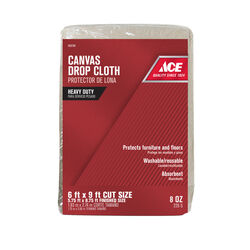 ACE 6 ft. W X 9 ft. L Canvas Drop Cloth 1 pk