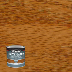 Minwax PolyShades Semi-Transparent Gloss Pecan Oil-Based Stain and Polyurethane Finish 0.5 pt