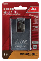 Ace 1-13/16 in. H X 2 in. W X 3/4 in. L Steel Double Ball Locking Shrouded Shackle Padlock 1 p