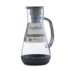 Hydros 8 cups Gray Water Filtration Pitcher