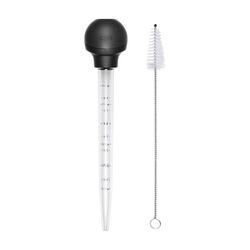OXO Good Grips 4.3 in. W X 14 in. L Clear/Black Plastic Turkey Baster & Cleaner