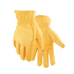 Golden Stag L Deerskin Driver Gold Gloves