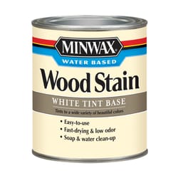 Minwax Transparent White Tint Base Water-Based Acrylic Wood Stain 1 qt