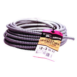 Southwire Duraclad 50 ft. 12/3 Solid Steel Armored AC Cable