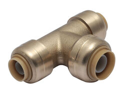 SharkBite Push to Connect 3/8 in. PTC T X 3/8 in. D PTC Brass Reducing Tee