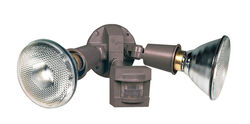 Heath Zenith Motion-Sensing Hardwired Incandescent Bronze Floodlight