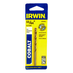 Irwin 11/64 in. S X 3-1/4 in. L Cobalt Steel Drill Bit 1 pc