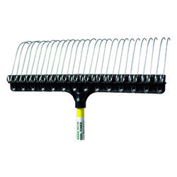 Groundskeeper II 65 in. L X 21 in. W Steel Lawn Rake Fiberglass Handle